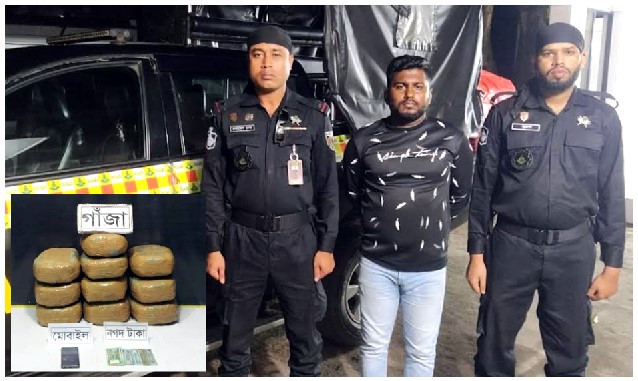 কুমিল্লায় ২০ কেজি গাঁজা’সহ ১ মাদক ব্যবসায়ী গ্রেফতার